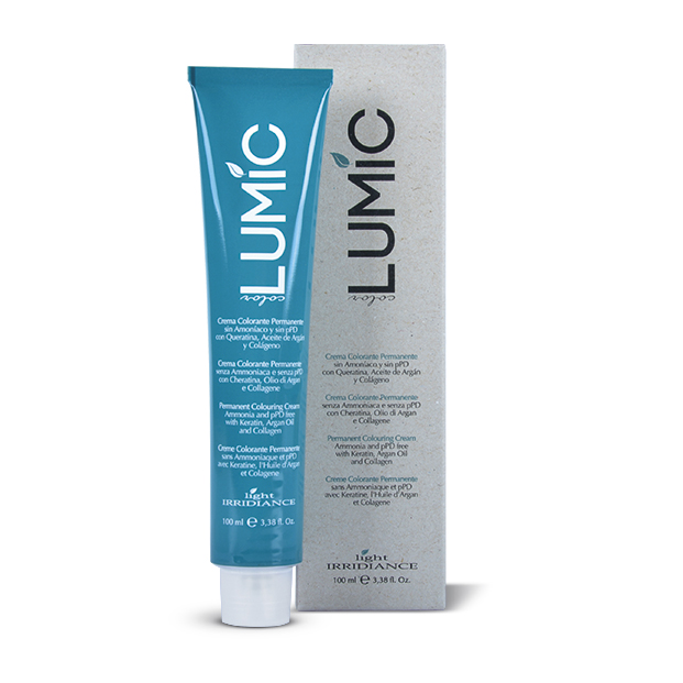 TINTE LUMIC IRRIDIANCE 5.01 CASTAÑO CLARO NATURAL CENIZA SIN AMONIACO 100ML