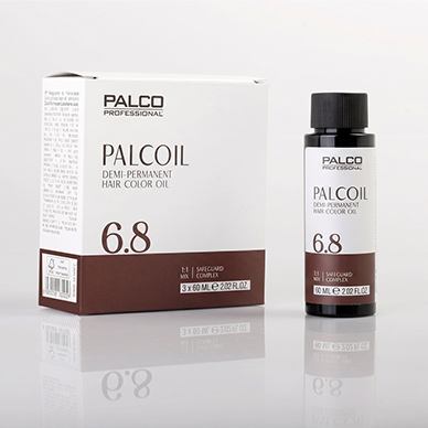 TINTE DEMIPERMANENTE PALCOIL 6.8 RUBIO OSCURO MARRON  3X60ML PALCO