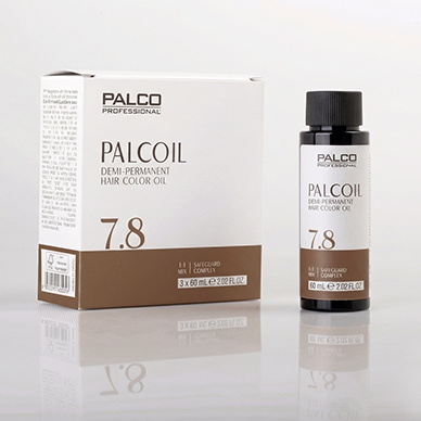 TINTE DEMIPERMANENTE PALCOIL 7.8 RUBIO CLARO MARRON  3X60ML PALCO