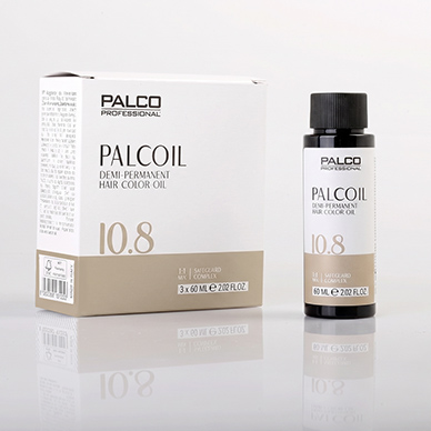 TINTE DEMIPERMANENTE PALCOIL 10.8 RUBIO PLATINO MARRON  3X60ML PALCO